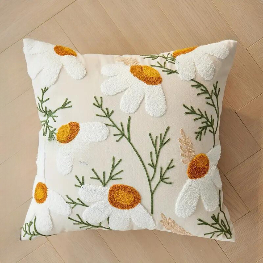 Kissenbezug mit floralem Design