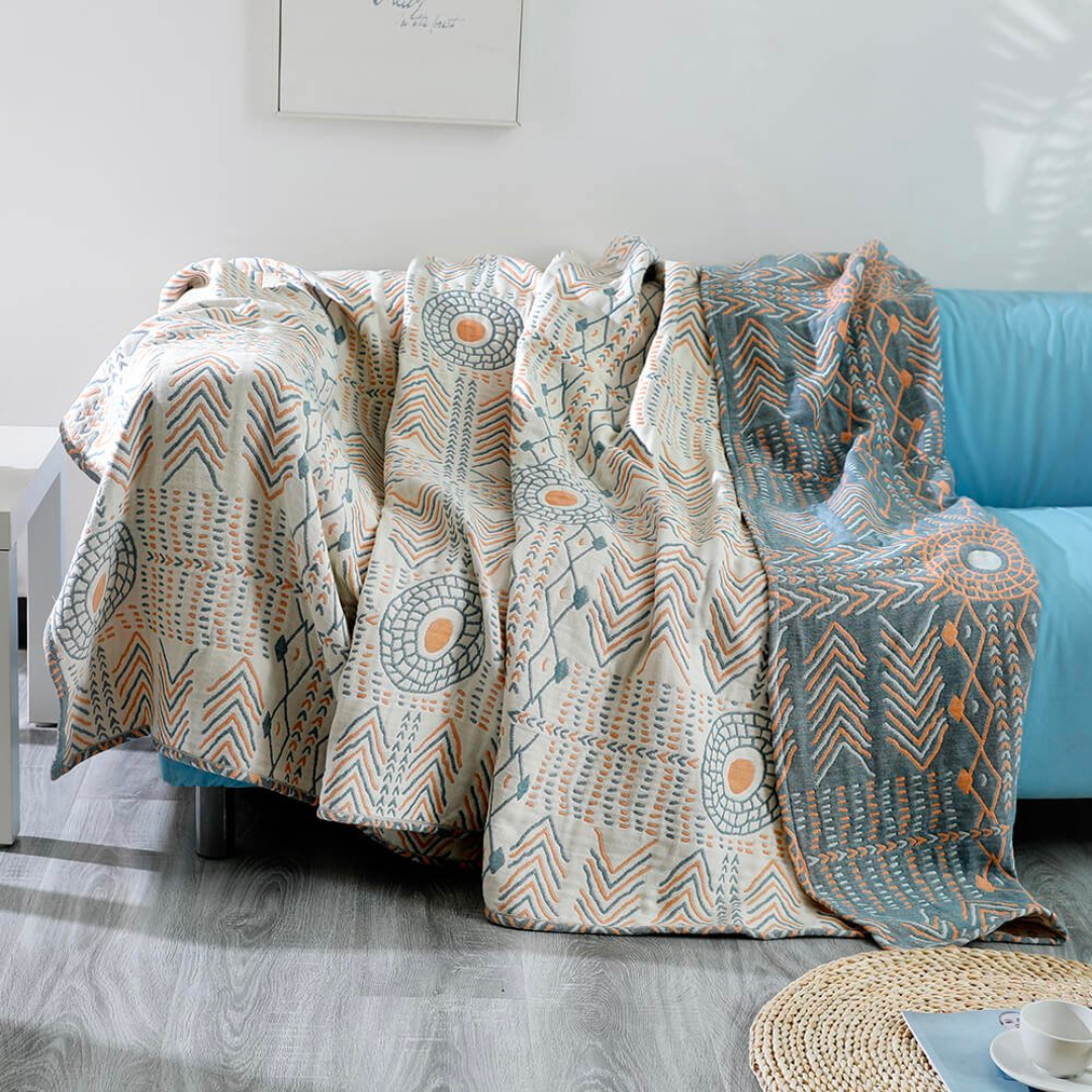 Boho-Mandala Sofaüberwurf