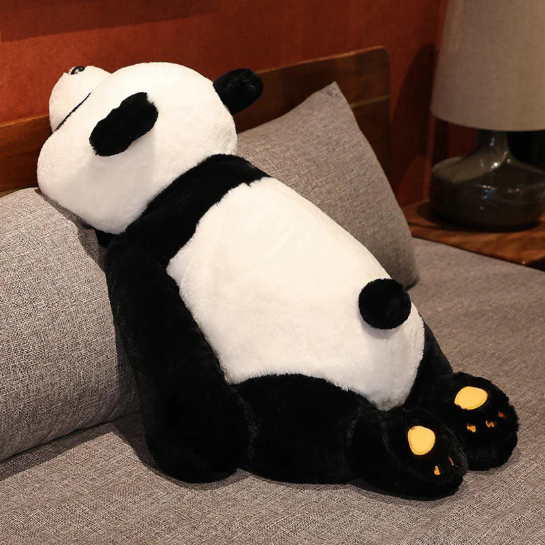 Schlafender Riesenpanda als Plüschtier