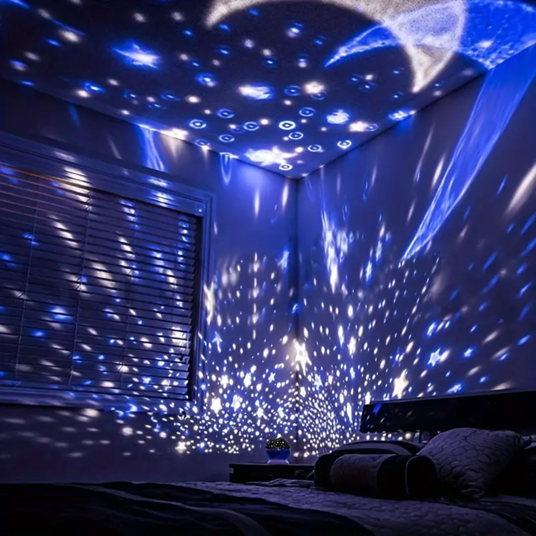 LED Rotierende Sternprojektor Galaxie Nachtlampe