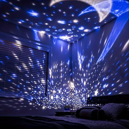 LED Rotierende Sternprojektor Galaxie Nachtlampe