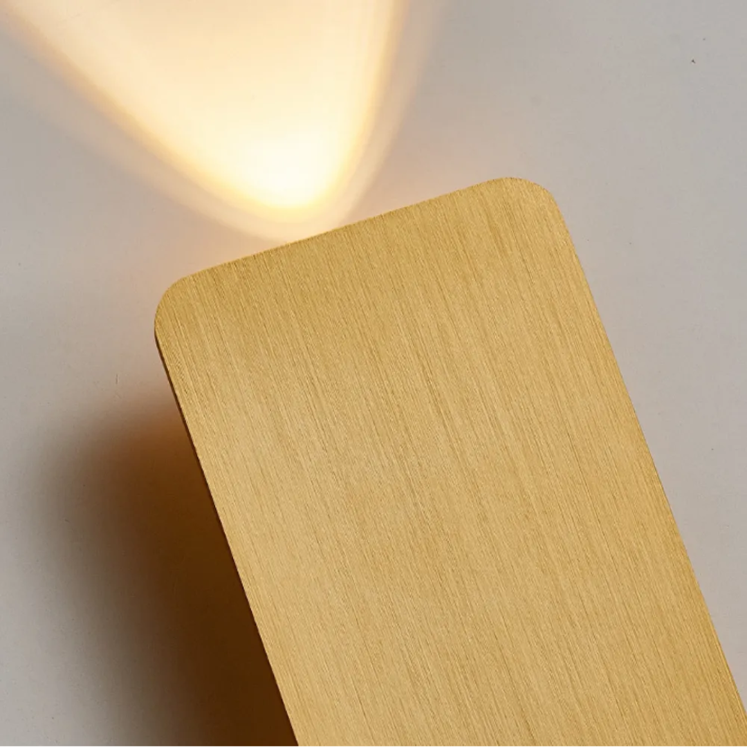 Moderne LED-Wandleuchte im Quadrat