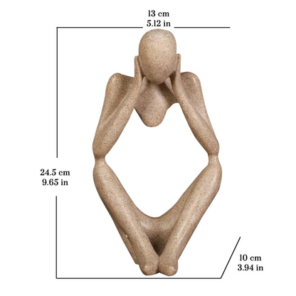 Denkende Figur in modernem Design