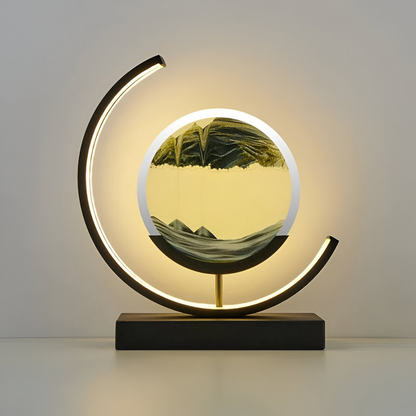 Tischlampe Sand-Kunst mit LED