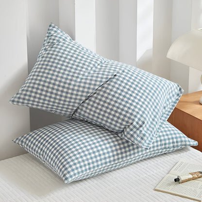 Stylischer Kissenbezug mit Karodesign