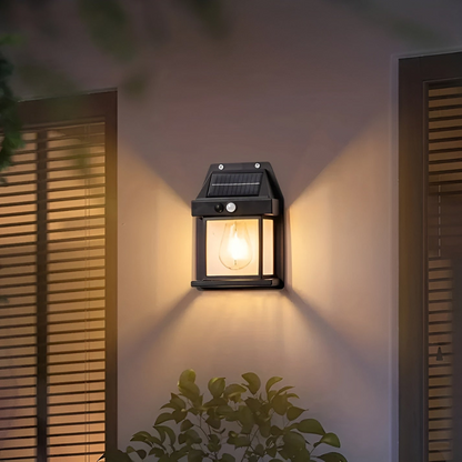 Moderne LED Bewegungsmelder Solar Wandleuchten