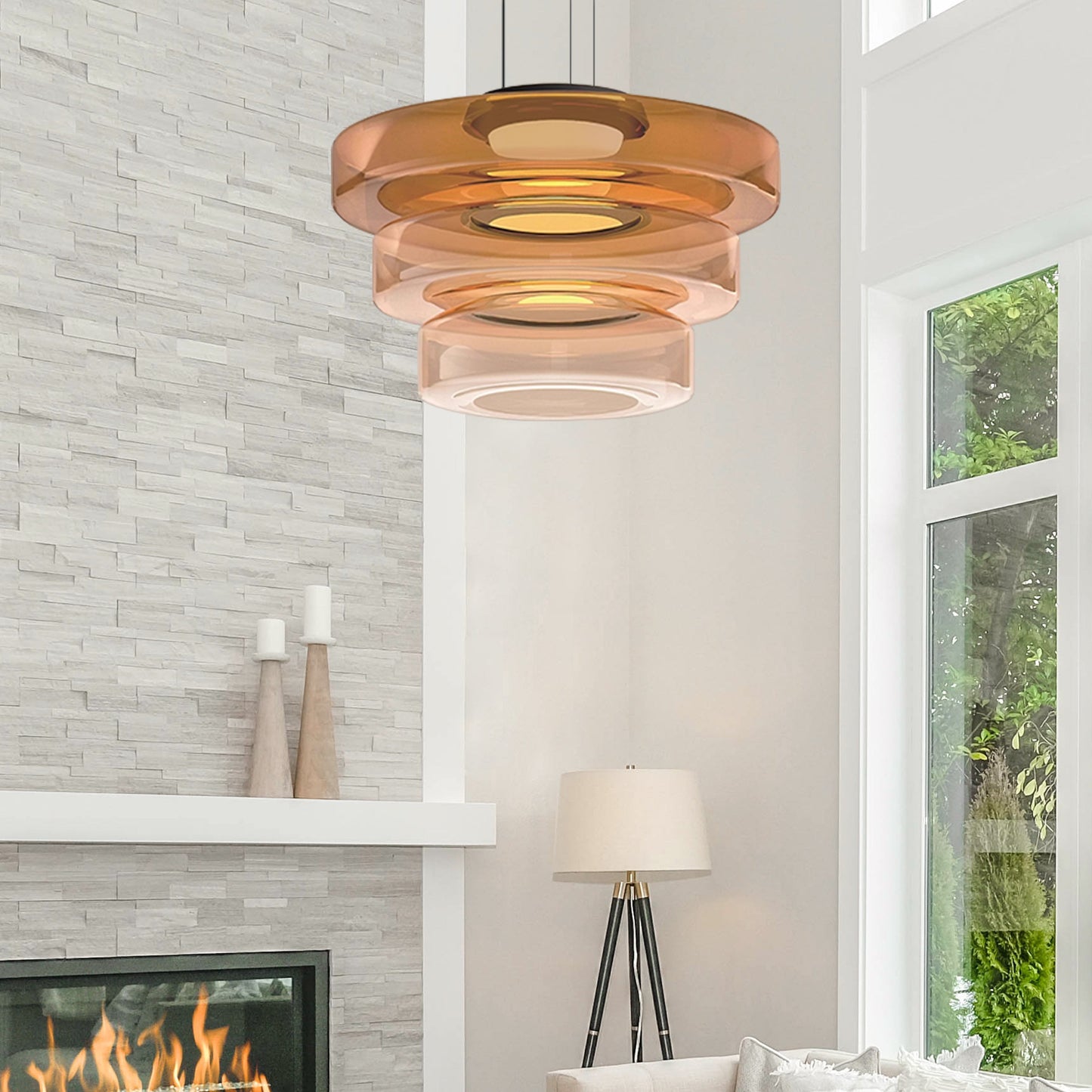 Design LED-Pendelleuchte