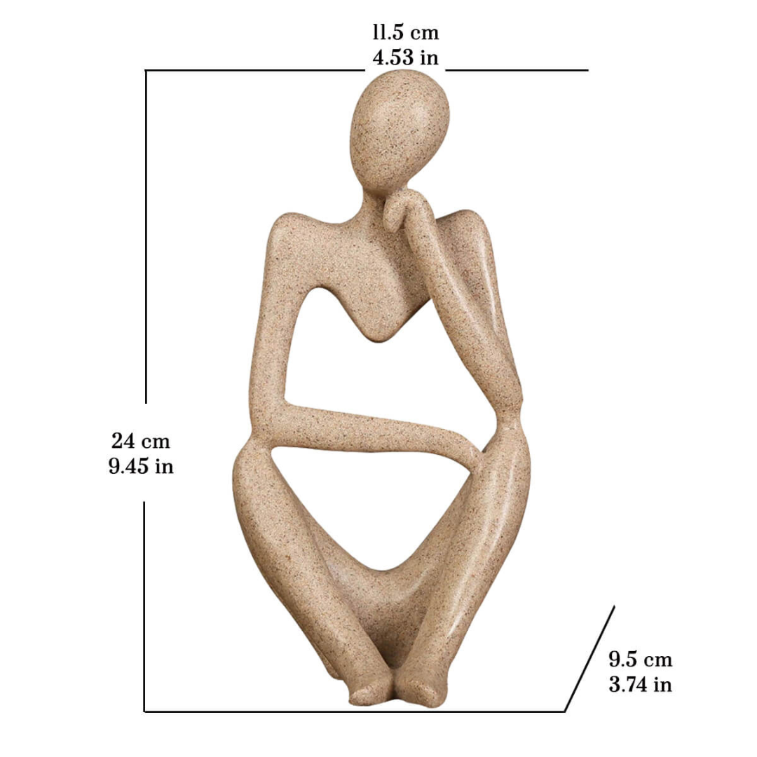 Denkende Figur in modernem Design