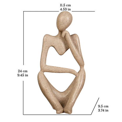 Denkende Figur in modernem Design