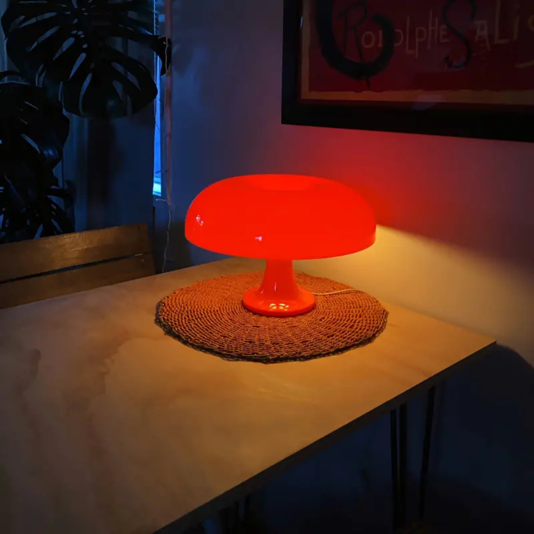 LED Retro Pilz Tischlampe