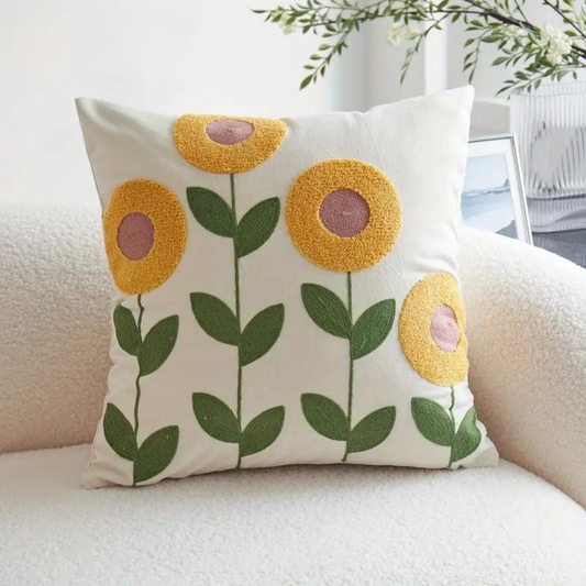 Kissenbezug mit floralem Design