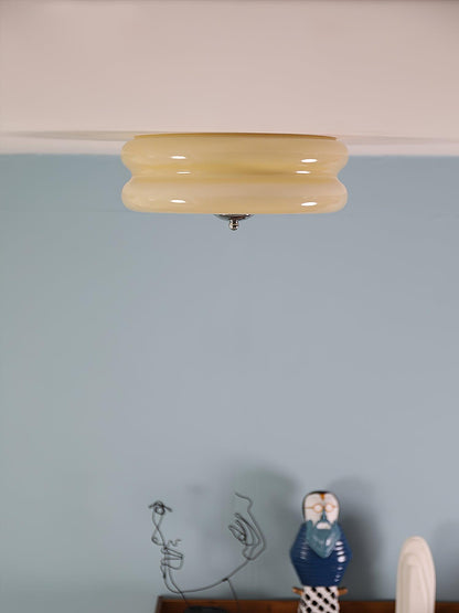 Retro LED-Deckenlampe rund