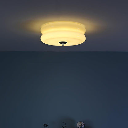 Retro LED-Deckenlampe rund
