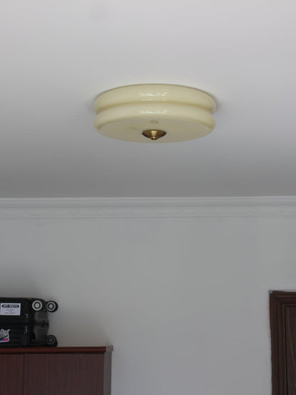 Retro LED-Deckenlampe rund