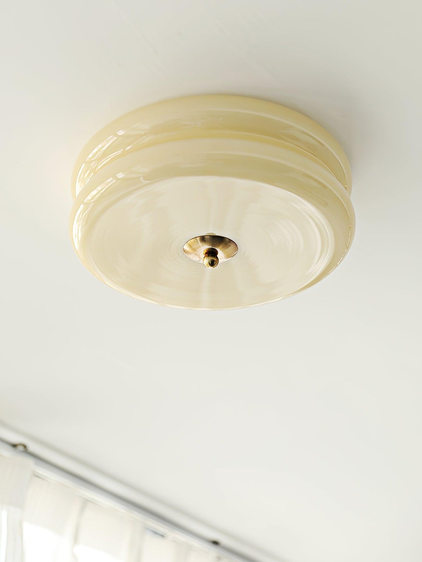 Retro LED-Deckenlampe rund