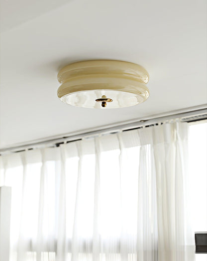 Retro LED-Deckenlampe rund