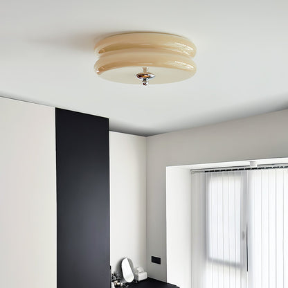 Retro LED-Deckenlampe rund