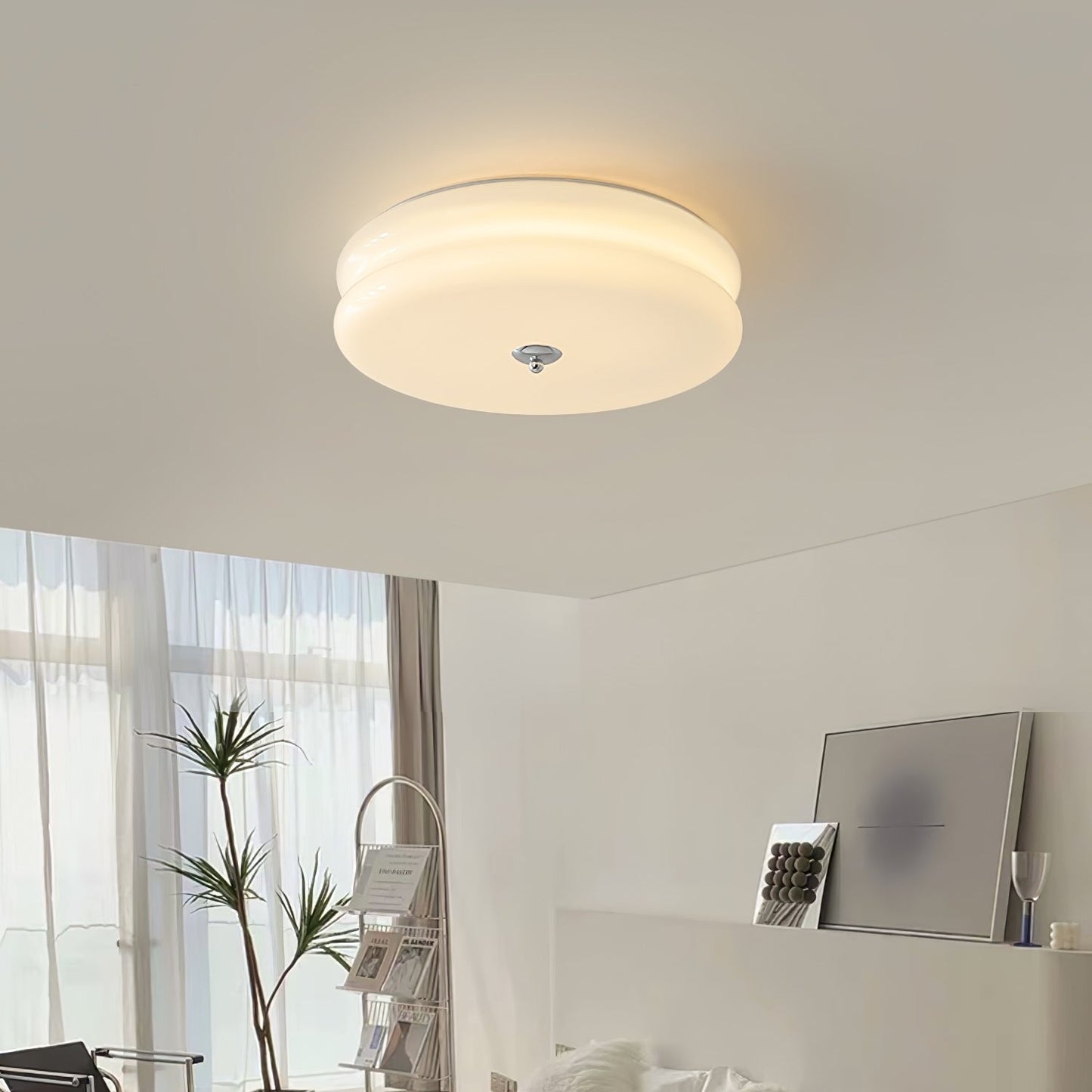 Retro LED-Deckenlampe rund