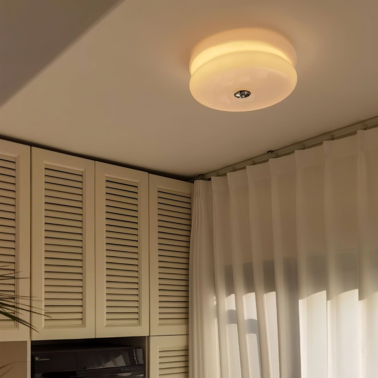 Retro LED-Deckenlampe rund