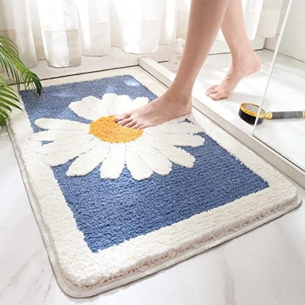 Weiche Blumen-Badematte