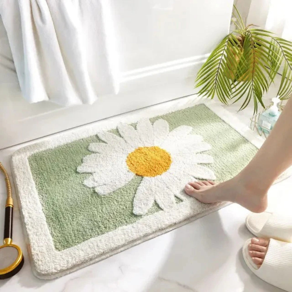 Weiche Blumen-Badematte