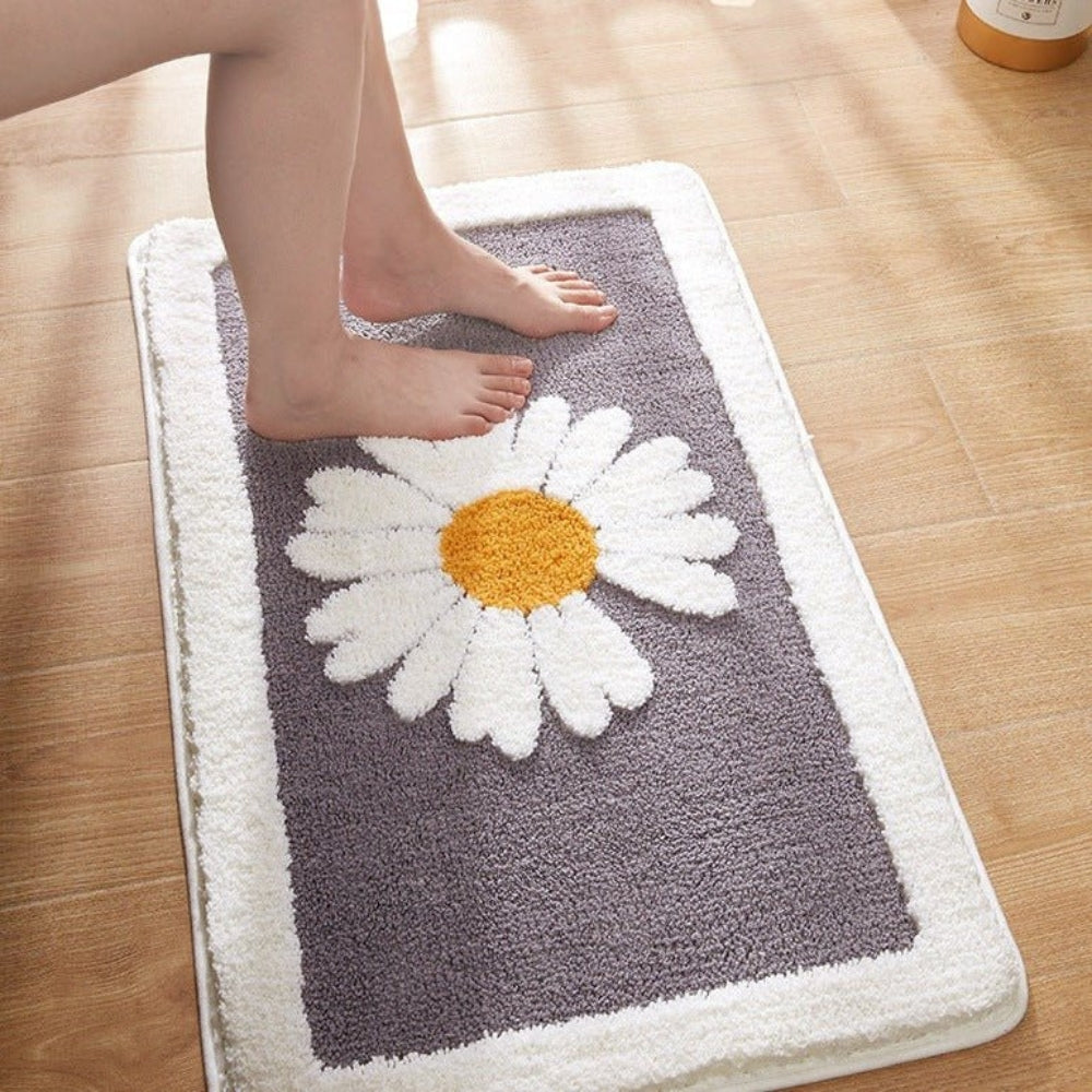 Weiche Blumen-Badematte