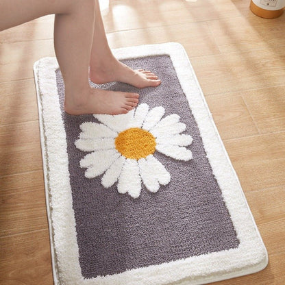 Weiche Blumen-Badematte