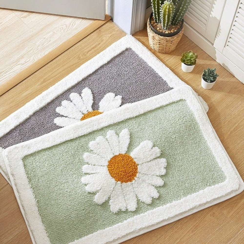 Weiche Blumen-Badematte
