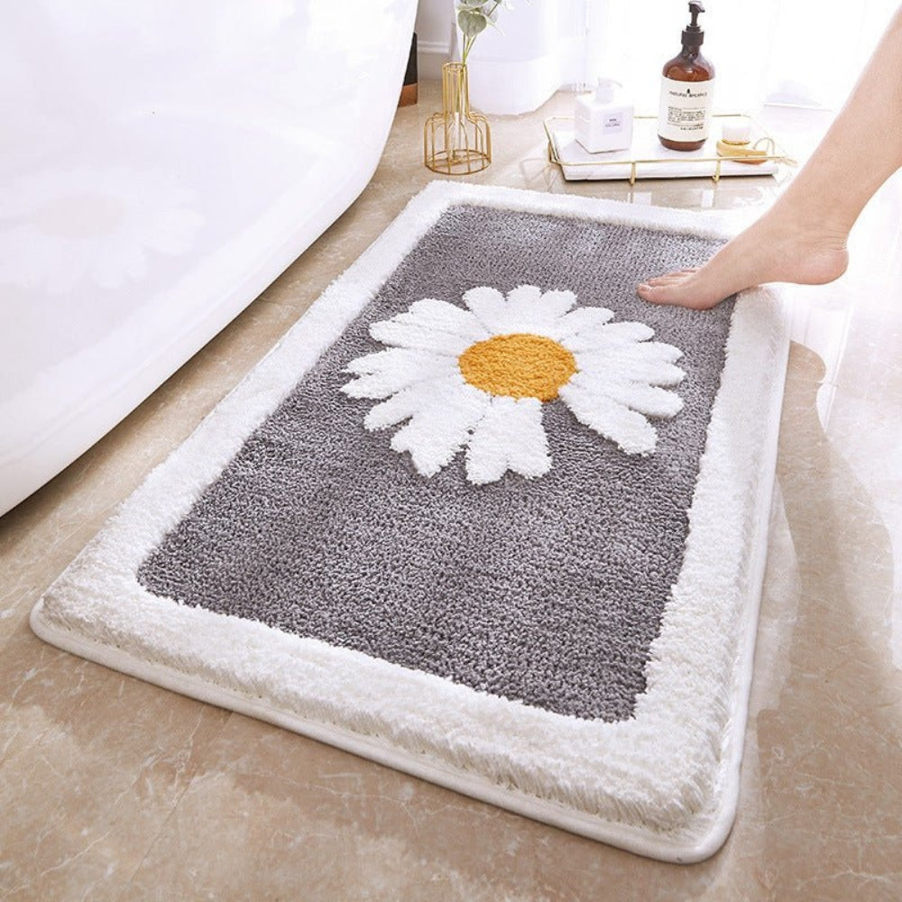 Weiche Blumen-Badematte