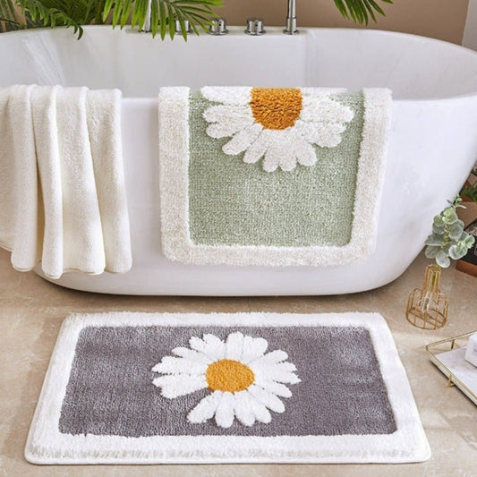 Weiche Blumen-Badematte