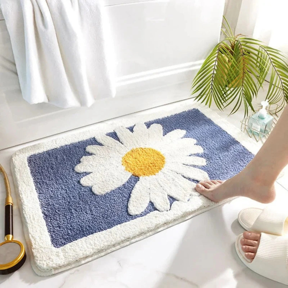 Weiche Blumen-Badematte