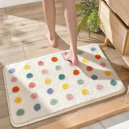Polka Tupfen Badematte