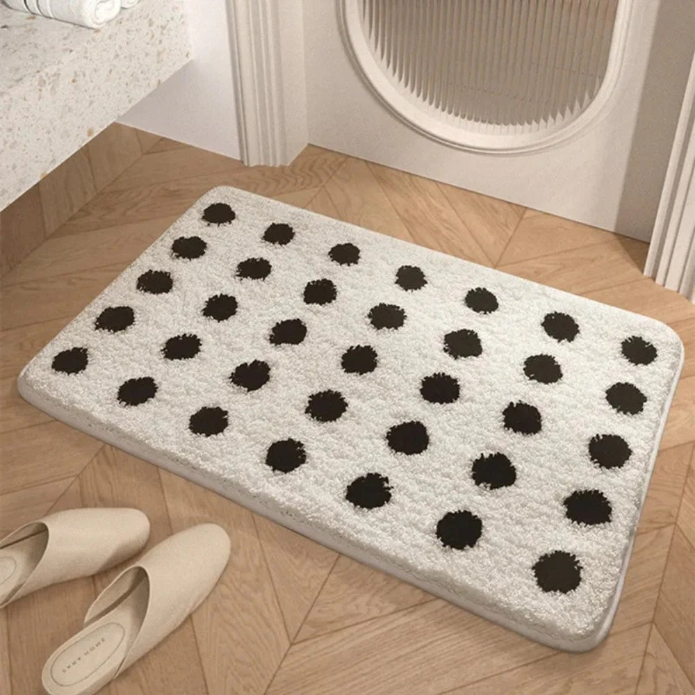 Polka Tupfen Badematte