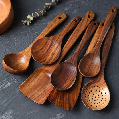 Küchenutensilien-Set aus Holz Handgemacht