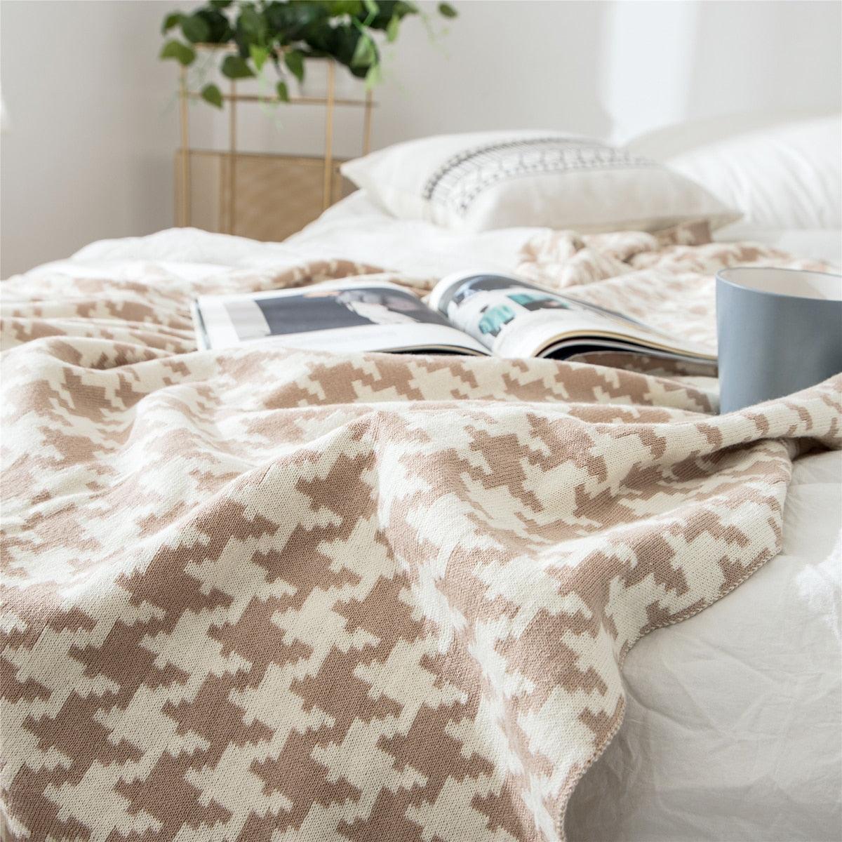 Kariertes Design Kuscheldecke