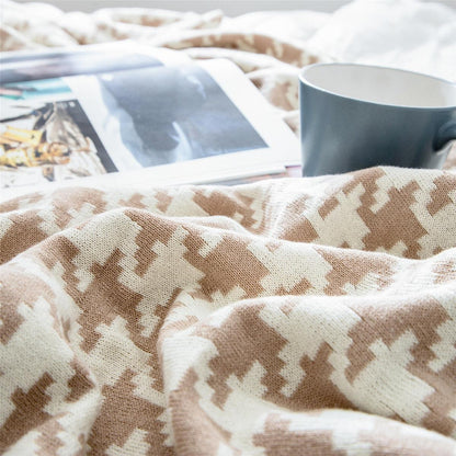 Kariertes Design Kuscheldecke