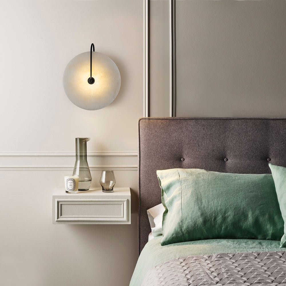 Wandleuchte mit LED & runder Abdeckung
