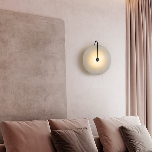 Wandleuchte mit LED & runder Abdeckung